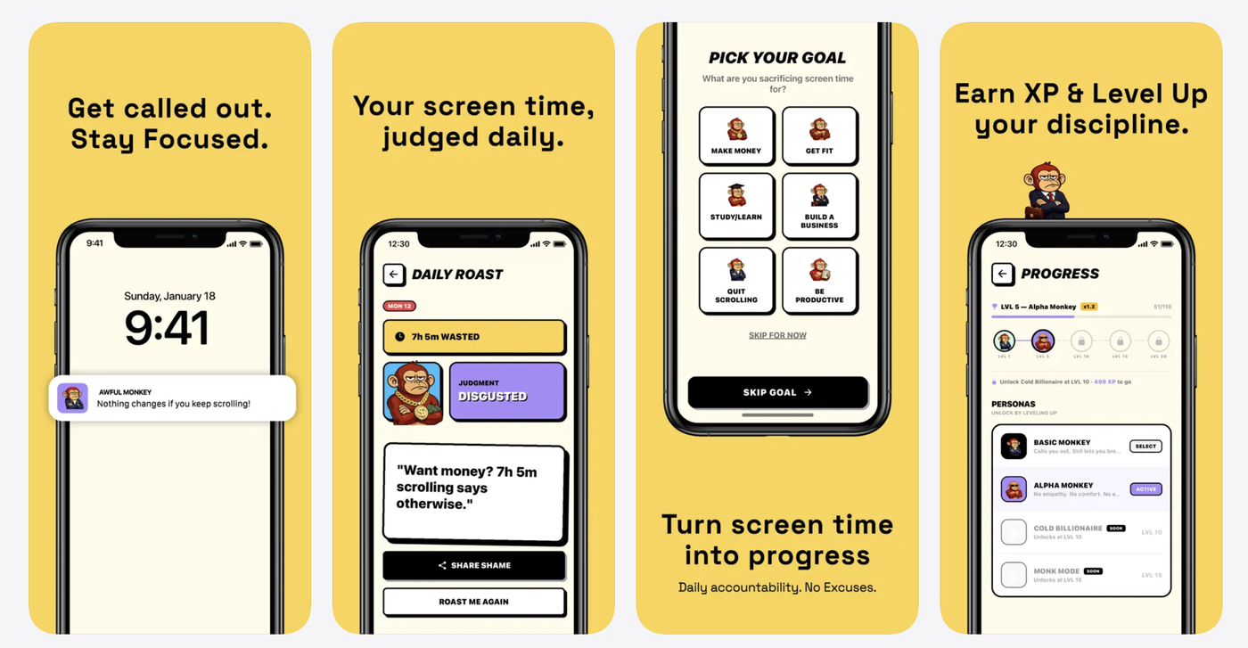 Awful Monkey — Brand & app